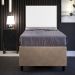Cabeceira Solteiro Vicenza 100cm L02 Facto Branco Com 01 Mesa De Cabeceira Work Preto - Lyam Decor