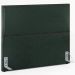 Cabeceira Vicenza 140 cm Linho Verde Musgo L02 Com 02 Mesas de Cabeceira Work Branco - Lyam Decor