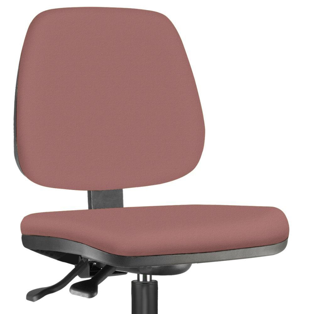 Cadeira Caixa Alta Giratória Job L02 Suede Rosê - Lyam Decor
