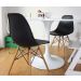 Cadeira Decorativa Eiffel Charles Eames F03 Preto com Pés de Madeira - Lyam Decor