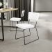 Cadeira Decorativa Estofada Para Sala De Jantar Allana L02 Facto Branco - Lyam Decor