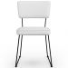 Cadeira Decorativa Estofada Para Sala De Jantar Allana L02 Facto Branco - Lyam Decor