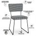 Cadeira Decorativa Estofada Para Sala De Jantar Allana L02 Pied Poule - Lyam Decor