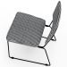 Cadeira Decorativa Estofada Para Sala De Jantar Allana L02 Pied Poule - Lyam Decor