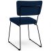 Cadeira Decorativa Estofada Para Sala De Jantar Allana L02 Suede Azul Marinho - Lyam Decor