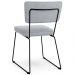 Cadeira Decorativa Estofada Para Sala De Jantar Allana L02 Suede Cinza - Lyam Decor