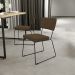 Cadeira Decorativa Estofada Para Sala De Jantar Allana L02 Suede Marrom - Lyam Decor