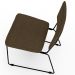 Cadeira Decorativa Estofada Para Sala De Jantar Allana L02 Suede Marrom - Lyam Decor