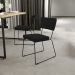 Cadeira Decorativa Estofada Para Sala De Jantar Allana L02 Suede Preto - Lyam Decor