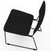 Cadeira Decorativa Estofada Para Sala De Jantar Allana L02 Suede Preto - Lyam Decor