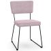 Cadeira Decorativa Estofada Para Sala De Jantar Allana L02 Suede Rosê - Lyam Decor