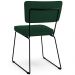Cadeira Decorativa Estofada Para Sala De Jantar Allana L02 Suede Verde Musgo - Lyam Decor