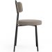 Cadeira Decorativa Estofada Para Sala De Jantar Barcelona L02 Bouclê Bege - Lyam Decor