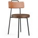 Cadeira Decorativa Estofada Para Sala De Jantar Barcelona L02 Couríssimo Camel Marrom - Lyam