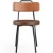 Cadeira Decorativa Estofada Para Sala De Jantar Barcelona L02 Couríssimo Camel Marrom - Lyam
