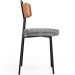 Cadeira Decorativa Estofada Para Sala De Jantar Barcelona L02 Couríssimo Camel Pied Poule - Lyam
