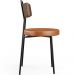Cadeira Decorativa Estofada Para Sala De Jantar Barcelona L02 Couríssimo Marrom Camel - Lyam