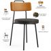 Cadeira Decorativa Estofada Para Sala De Jantar Barcelona L02 Couríssimo Whisky Linho Chumbo - Lyam