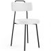 Cadeira Decorativa Estofada Para Sala De Jantar Barcelona L02 Facto Branco - Lyam Decor