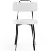 Cadeira Decorativa Estofada Para Sala De Jantar Barcelona L02 Facto Branco - Lyam Decor