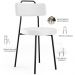 Cadeira Decorativa Estofada Para Sala De Jantar Barcelona L02 Facto Branco - Lyam Decor