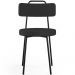 Cadeira Decorativa Estofada Para Sala De Jantar Barcelona L02 Facto Preto - Lyam Decor