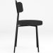 Cadeira Decorativa Estofada Para Sala De Jantar Barcelona L02 Facto Preto - Lyam Decor