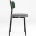 Cadeira Decorativa Estofada Para Sala De Jantar Barcelona L02 Facto Verde Musgo Pied Poule - Lyam
