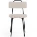 Cadeira Decorativa Estofada Para Sala De Jantar Barcelona L02 Linho Bege - Lyam Decor