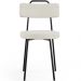 Cadeira Decorativa Estofada Para Sala De Jantar Barcelona L02 Linho Champagne - Lyam