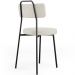 Cadeira Decorativa Estofada Para Sala De Jantar Barcelona L02 Linho Champagne - Lyam