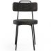 Cadeira Decorativa Estofada Para Sala De Jantar Barcelona L02 Linho Chumbo - Lyam Decor