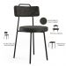 Cadeira Decorativa Estofada Para Sala De Jantar Barcelona L02 Linho Chumbo - Lyam Decor