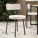 Cadeira Decorativa Estofada Para Sala De Jantar Barcelona L02 Suede Bege - Lyam Decor