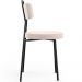 Cadeira Decorativa Estofada Para Sala De Jantar Barcelona L02 Suede Bege - Lyam Decor