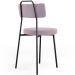 Cadeira Decorativa Estofada Para Sala De Jantar Barcelona L02 Suede Rosê - Lyam Decor