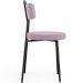 Cadeira Decorativa Estofada Para Sala De Jantar Barcelona L02 Suede Rosê - Lyam Decor
