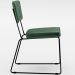 Cadeira Decorativa Estofada Para Sala De Jantar Base Aço Allana L02 Facto Verde Musgo - Lyam Decor