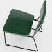 Cadeira Decorativa Estofada Para Sala De Jantar Base Aço Allana L02 Facto Verde Musgo - Lyam Decor