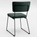 Cadeira Decorativa Estofada Para Sala De Jantar Base Aço Allana L02 Linho Verde Musgo - Lyam Decor