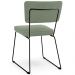 Cadeira Decorativa Estofada Para Sala De Jantar Base Em Aço Allana L02 Bouclê Oliva - Lyam Decor