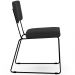 Cadeira Decorativa Estofada Para Sala De Jantar Base Em Aço Allana L02 Bouclê Preto - Lyam Decor