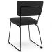Cadeira Decorativa Estofada Para Sala De Jantar Base Em Aço Allana L02 Bouclê Preto - Lyam Decor