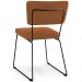 Cadeira Decorativa Estofada Para Sala De Jantar Base Em Aço Allana L02 Bouclê Terracota - Lyam Decor