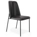 Cadeira Decorativa Estofada Para Sala De Jantar Bella L02 Couríssimo Preto - Lyam Decor