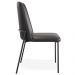 Cadeira Decorativa Estofada Para Sala De Jantar Bella L02 Couríssimo Preto - Lyam Decor