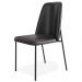 Cadeira Decorativa Estofada Para Sala De Jantar Bella L02 Couríssimo Preto - Lyam Decor