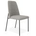 Cadeira Decorativa Estofada Para Sala De Jantar Bella L02 Linho Cinza Escuro - Lyam Decor