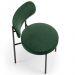 Cadeira Decorativa Estofada Para Sala De Jantar Louise L02 Couríssimo Verde  - Lyam Decor