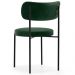 Cadeira Decorativa Estofada Para Sala De Jantar Louise L02 Couríssimo Verde  - Lyam Decor